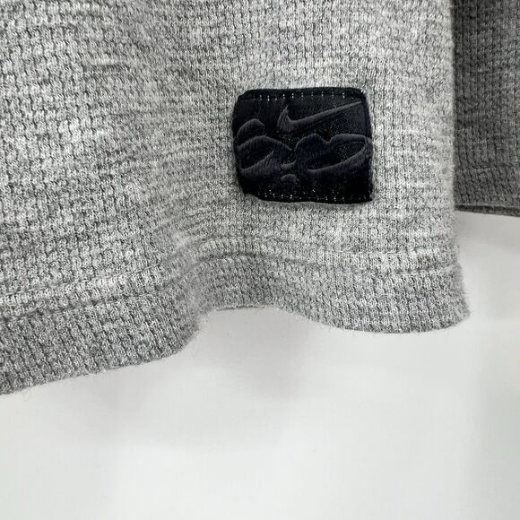 Nike 6.0 Henley LS Thermal Shirt Gray Mens 2X XXL Cotton Logo Skateboarding - Picture 4 of 12
